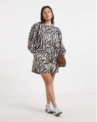 Simply Be - Print Linen Short - Lyst
