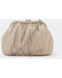 Accessorize - Sequin Clip Frame Clutch Bag - Lyst