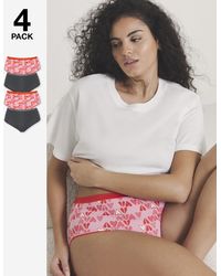 Pretty Secrets - 4 Pack Micro Midi Briefs - Lyst
