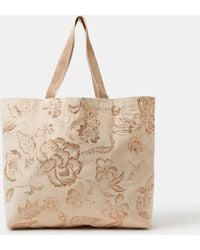 Accessorize - Embroidered Shopper Bag - Lyst