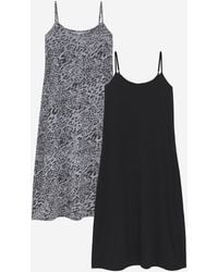 Simply Be - Leopard Print Value 2 Pack Nighties - Lyst