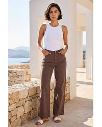 Roman - Roman Wide Leg Stretch Denim Jeans - Lyst