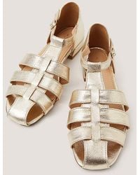Monsoon - Bobbi Fisherman Leather Sandals - Lyst