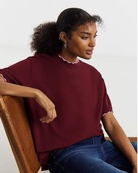 Simply Be - Scallop Edge T-Shirt - Lyst