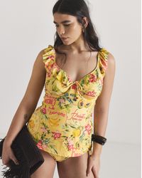 Figleaves - Frill Tankini Top - Lyst
