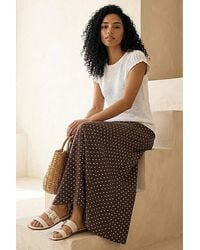 Roman - Roman Polka Dot Midi Skirt - Lyst