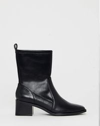 Simply Be - Block Heel Ankle Sock Boot Ex Wide - Lyst