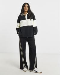 Simply Be - Wide Leg Jogger With Stripes To Side - Lyst