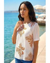 Roman - Roman Floral Embroidered Top - Lyst