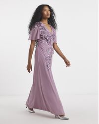 Maya Curve - Embellished Maxi Dress - Lyst