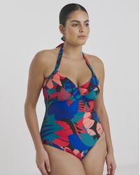 JD Williams - Padded Underwired Plunge Swimsuit - Lyst