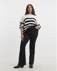 Simply Be - Fleece Lined Cosy Flare Leg Jean - Lyst