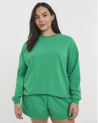 Simply Be - Washed Crew Neck Lounge Short Set - Lyst