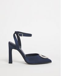Simply Be - Heart Trim Heeled Shoes Wide - Lyst