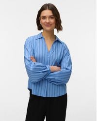 Vero Moda - Gina Stud Stripe Shirt - Lyst