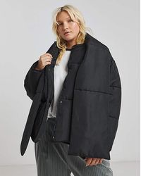 Simply Be - Scarf Detail Round Neck Jacket - Lyst