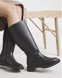 Simply Be - Leather Knee Riding Boots Ex Wide Sc - Lyst