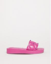 Simply Be - Quilted Studded Sandals Wide - Lyst