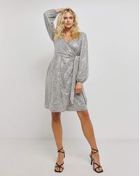 Chi Chi London - Chi Chi V Neck Sequin Mini Dress - Lyst