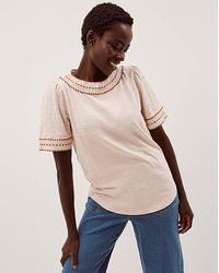 Monsoon - Tina Trim Jersey T-Shirt - Lyst