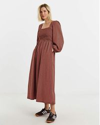 JD Williams - Textured Jersey Shirred Dress - Lyst