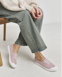 Simply Be - Lace Up Plimsole Wide Fit - Lyst