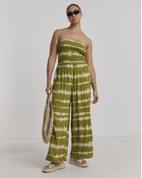 JD Williams - Shirred Bandeau Beach Jumpsuit - Lyst