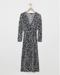 Simply Be - Plisse Wrap Front Midi Dress - Lyst