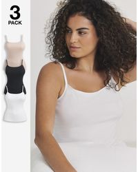 Pretty Secrets - 3 Pack Cotton Vests - Lyst