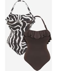 Simply Be - Value 2 Pack Bandeau Swimsuits - Lyst