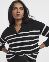Simply Be - V-Neck Collared Jumper - Lyst