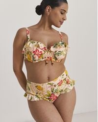 Figleaves - Frill Bikini Bottoms - Lyst
