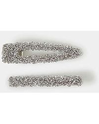 Accessorize - 2-Pack Encrusted Hair Clips - Lyst
