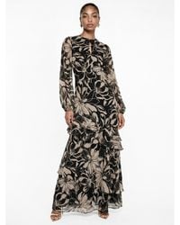 Anaya with love - Anaya Floral Print Tiered Maxi Dress - Lyst
