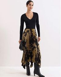Phase Eight - Jenifer Foil Woven Hem Dress - Lyst
