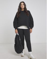 Simply Be - Curved Hem Dip Back Sweatshirt - Lyst