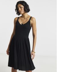 Simply Be - Crinkle Waist Detail Skater Dress - Lyst