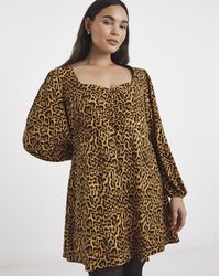 Simply Be - Supersoft Sweetheart Neck Skater Dress - Lyst