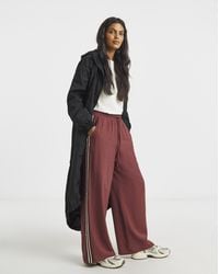 Simply Be - Side Stripe Wide Leg Trousers - Lyst