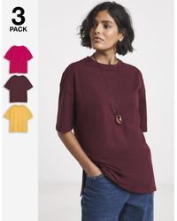 Simply Be - 3 Pack Boyfriend T-Shirts - Lyst