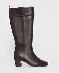 JD Williams - Block Heel Knee High Boot Ex Wide - Lyst