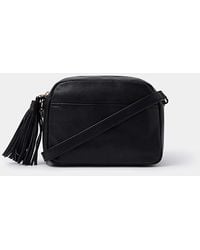 Accessorize - Tassel Leather Crossbody Bag - Lyst
