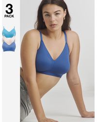 Pretty Secrets - 3 Pack Claire Micro Nw Full Cup Bras - Lyst