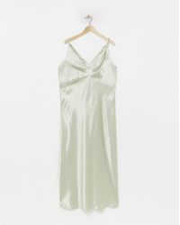 Simply Be - Satin Cami Slip Dress - Lyst