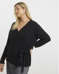 Simply Be - Ballet Wrap Cardigan - Lyst