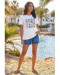 Roman - Roman Textured Shell Print T-Shirt - Lyst