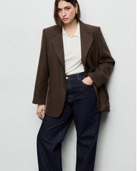 Mango - High-Rise Wide Leg Jean - Lyst