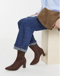 JD Williams - Pointed Toe Heeled Sock Boot E Fit - Lyst