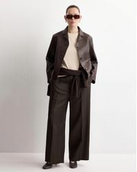 Mango - High-Waisted Lyocell Trousers - Lyst