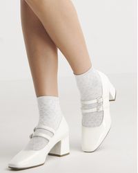 Simply Be - Mary Jane Block Heeled Shoes Ex Wide Fit - Lyst